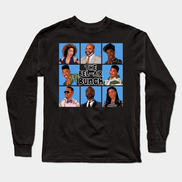 The Bel-Air Bunch Long Sleeve T-Shirt by scribblejuice